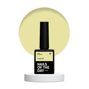 NAILSOFTHEDAY Prekrivna osnova NOVO 17 - polprozorna hibridna osnova limonino rumene barve, 10 ml
