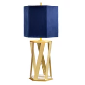Elstead APOLLO-TL - Stona lampa APOLLO 1xE27/60W/230V zlatna/plava