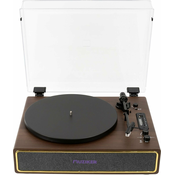 Latone Retro Record Player with Dust Cover Brown Predvajalnik