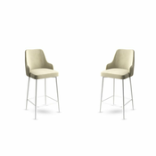 HANAH HOME Set 2 barske stolice Enox Cream White