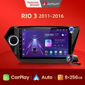 V1 pro AI Voice Car Radio Android Auto Multimedia Player For KIA RIO 3 2011 2012-2016