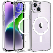 CO2 CO2 MAGNETNI OVITEK PROZOREN OVITEK, OJAČAN ZA IPHONE 15 PLUS MAGSAFE