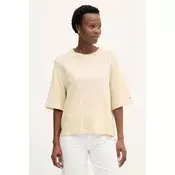 TOMMY HILFIGER Majica  chamois / mornarska / rdeča / bela