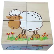 Kocke sa slikom- domace životinje 1+