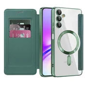 Etui SmartMag Book z Magsafe tehnologijo in RFID denarnico za Samsung Galaxy A05s - green