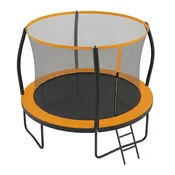 Songmics Trampolin premera 366 cm dimenzije 305x256 cm črne barve