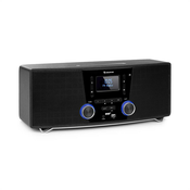 Auna Stockton, mikro stereo sustav, max. 20W, DAB+, UKW, CD player, BT, OLED, crni