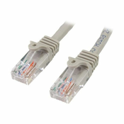 StarTech.com 15m Gray Cat5e / Cat 5 Snagless Patch Cable - patch cable - 15 m - gray
