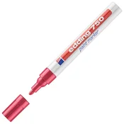 Marker permanentni lakirajući 2-4mm edding 750 rdeči
