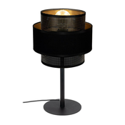 Stona lampa NESS 1xE27/60W/230V crna