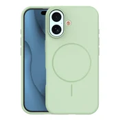 Mat Liquid silikonski ovitek z MagSafe za iPhone 17 - zelen