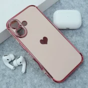 Maska Heart Frame za iPhone 17 roze
