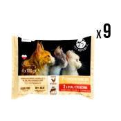 Pet Republic Vlažna hrana za macke, Piletina, 4x100g, 9 komada