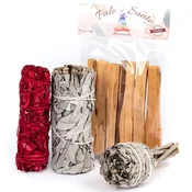 shumee Kadilo Palo Santo z belim žajbljem - komplet za aromaterapijo s certifikati
