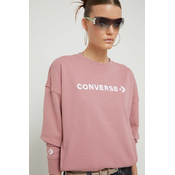 Pulover Converse ženska, roza barva