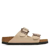 Birkenstock Natikači Arizona Flower Buckle Kids 1030419 D Écru