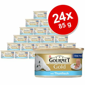 Gourmet Gold Fina pašteta (Feine Pastete) 24 x 85 g - Morski losos & korenje