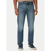 BOSS Jeans hlače Ogden 50569039 Mornarsko modra Straight Fit
