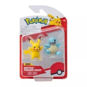 Pokémon 2-delna figura - Squirtle, Pikachu