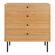 Visoka komoda v hrastovem dekorju v naravni barvi 80x85 cm Kyoto – House Nordic