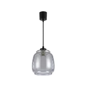 Brilagi - LED luster na sajli R GLASS 1xE27/60W/230V precnik 26 cm crna/dimljena siva