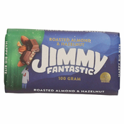 MLEČNA ČOKOLADA Z LEŠNIKI IN MANDLJI, JIMMY FANTASTIC, 100G