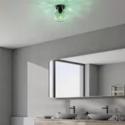 Opviq Zidna lampa Benek-15-14375, 15x15x18cm, IP20, Crna