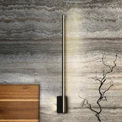Schuller Valencia LED stenska svetilka Stick, višina 80 cm, črna, kovina - Dnevna soba/jedilnica - Sodobni - črna mat, bela - Aluminij