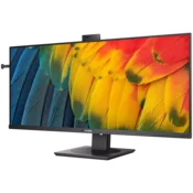 Monitor Philips 101,6 cm (40) 40B1U5601H 3440x1440 120Hz IPS 4ms HDMI DisplayPort 2xUSB-C 100W DP-Out 4xUSB3.2 HAS Kamera Zvočniki  3H sRGB121% KVM RJ45 HDR10 Serija 5000 Kamera