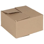 Vidaxl Zložljiva škatla 50 szt. Naravna 15 x 15 x 8 cm Lepenka