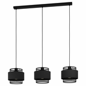 EGLO viseca lampa BAZELY 3xE27 99 cm crna mreža 43669