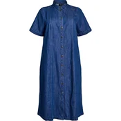 Zizzi Dolga srajca Jgro moder denim