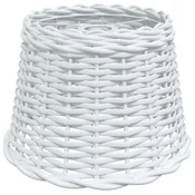 Vidaxl Senčilo za svetilko belo O30x20 cm pleteno