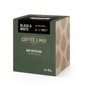 VREČKA ZA KAVO COFFEE LIMIT DRIP Črno-bela 5 x 10 g