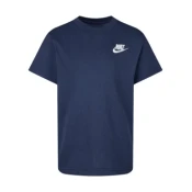 Nike unisex za otroke. 8UC545 Sportswear Futura majica z vezenino v mornariški barvi (6anos= 110/116cm), Priložnostno, Šport,