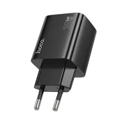 Hoco Mrežni polnilnik za telefon Hoco 2 x USB-C + 2 x USB-A QC3.0 PD 3A 20W N55, črn