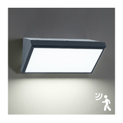 Brilagi - LED spoljašnja zidna svetiljka sa senzorom TRIANGLE LED/20W/230V antracit.
