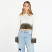 Pulover DIME Cropped Mohair Knit Gradient Cream M