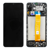 LCD zaslon za Samsung Galaxy A12 - črn - AAA kakovost