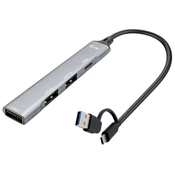 i-tec USB-A/USB-C metalni hub/ 1x USB-C 3.1/ 3x USB 2.0/ metalni