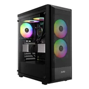 Gamdias Gaming kućište Aura GC6 Elite, Midi Tower, Bez napajanja, ARGB, Crno