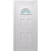 Zunanja vhodna vrata Solid Elements Ptuj KT04 (70x1000x2100mm, bela, leva, 5-točkovno zaklepanje, PVC)