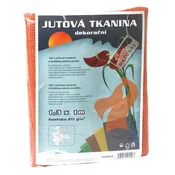 Tkanina iz jute - 1,3 x 1 m oranžna