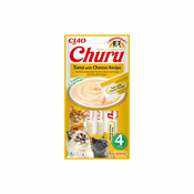Churu Kremni mačji prigrizek - tuna, 4 x 14 g - S sirom