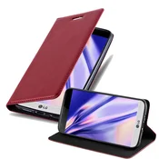 Cadorabo Cadorabo Ohišje, združljivo z LG G5 v rdeče jabolko - Zaščitni ovitek z magnetnim zapiranjem, stoječo funkcijo in režo za kartice, (20549448)