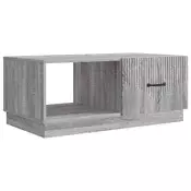 vidaXL Klubska miza Siva Sonoma 90 x 50 x 37 cm Inženirski les