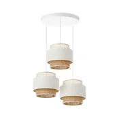 Luster na kablu BOHO 3xE27/60W/230V bela/juta