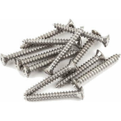 Fender Bass/Telecaster Bridge/Strap Button Mounting Screws Phillips-Head Chrome 12 Pack