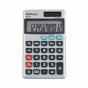 Maul džepni poslovni kalkulator M 112, 12 cifara srebrna ( 05DGM1112S )