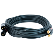 Kabel Master Audio - RCA930/5, 2x RCA/2x XLR, 5m, crni